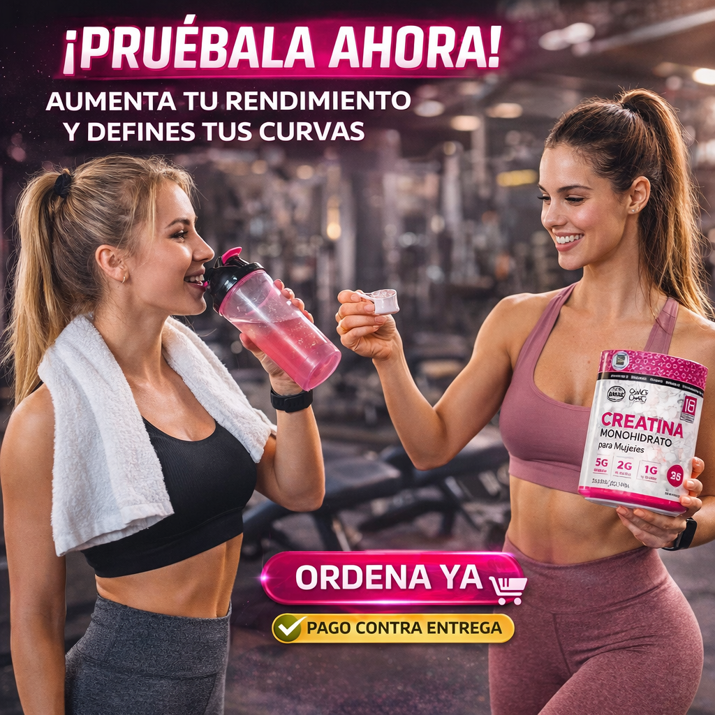 “Creatina Premium para Mujeres – Más Fuerza, Energía y Resultados Reales” * 3 Und