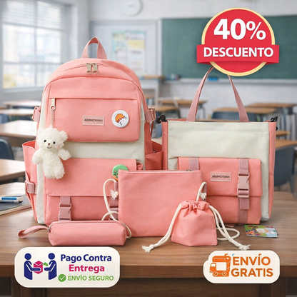 🧳 5 Funciones. 1 Solo Kit. Todo lo Que Necesitas para Viajar y Trabajar.