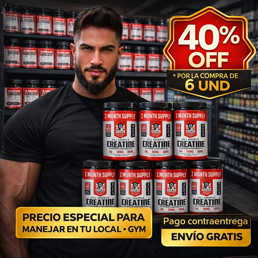 “Resultados Reales en el Gym – Creatina de Alta Pureza para Hombres” * 6 Und