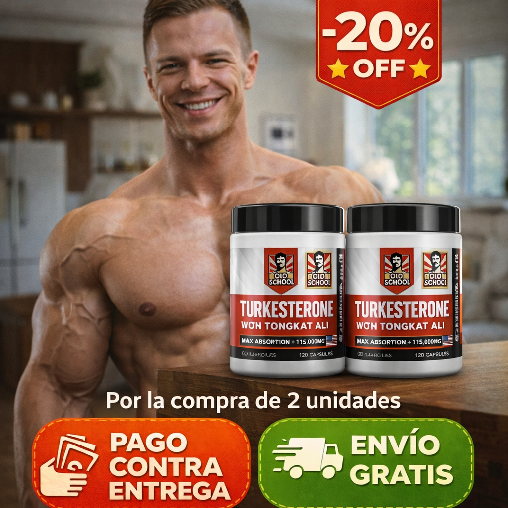 Turkesterone Old School Labs: Gana masa muscular y fuerza sin esteroides. * 2 und