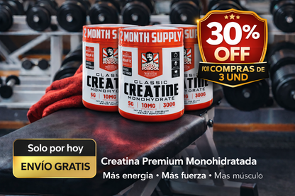 “Resultados Reales en el Gym – Creatina de Alta Pureza para Hombres” * 3 Und